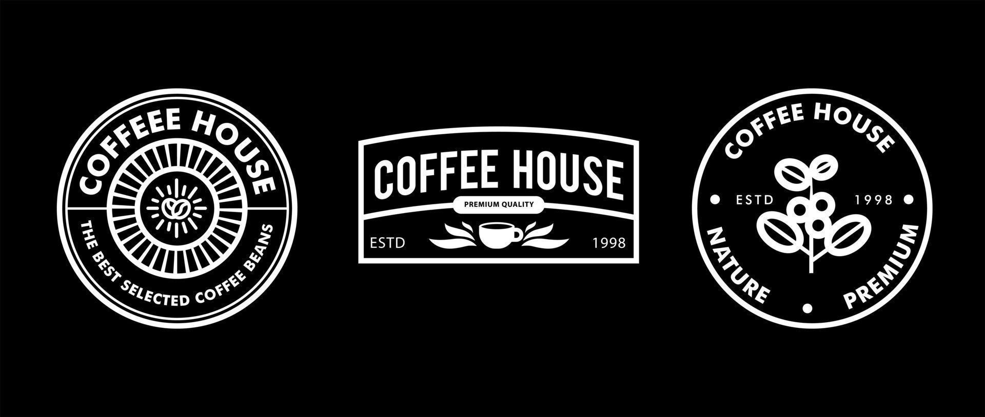 Kaffee-Logo-Design vektor