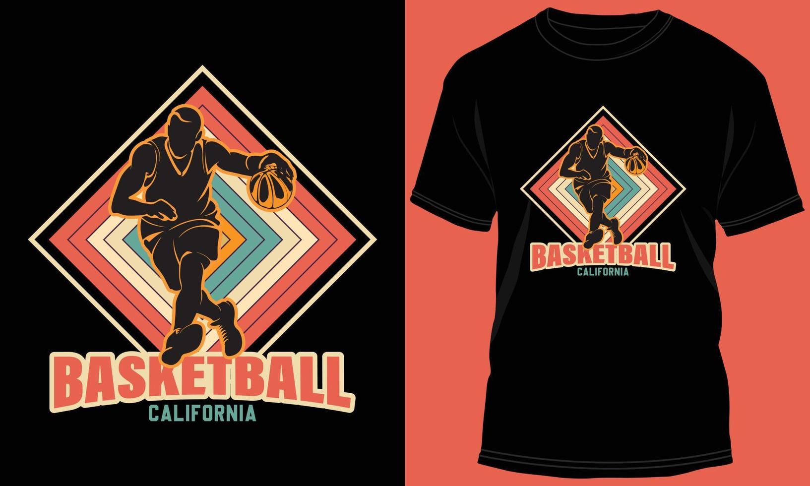 basketboll t-shirt design vektor grafisk