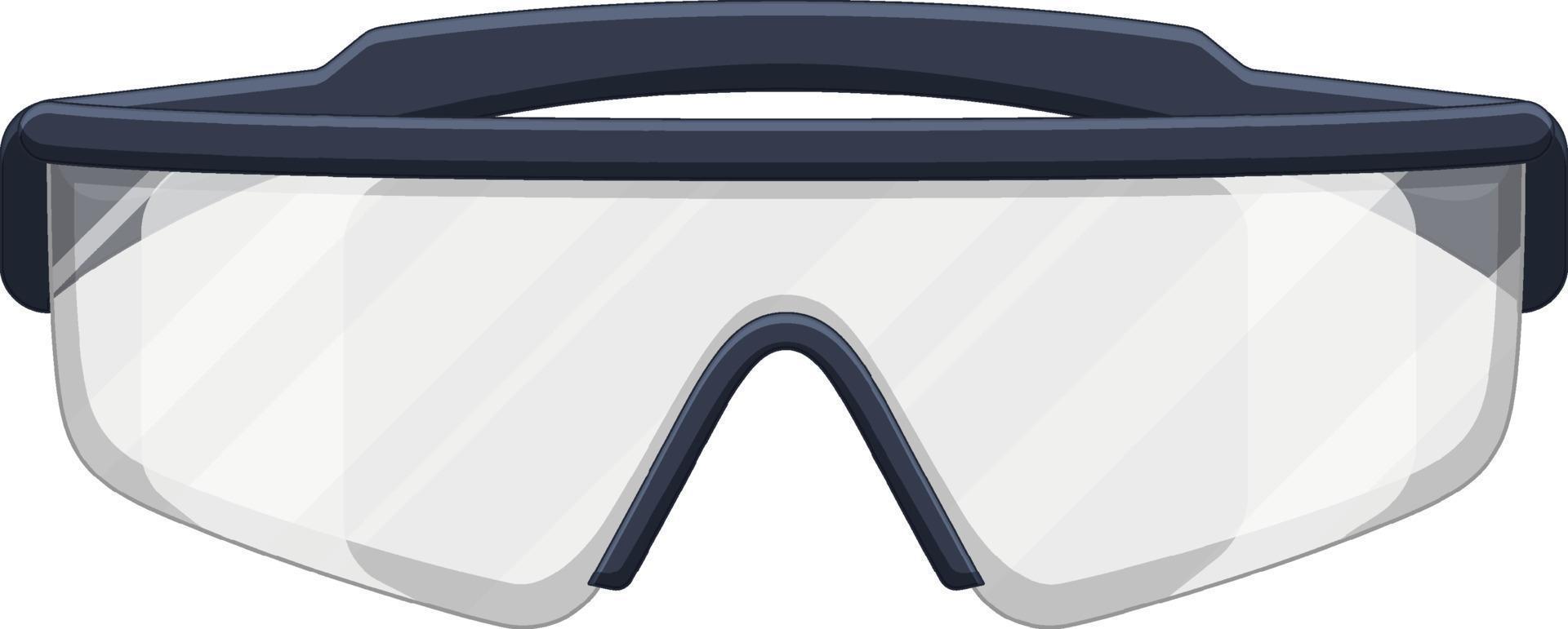 Schutzbrille auf weißem Hintergrund vektor