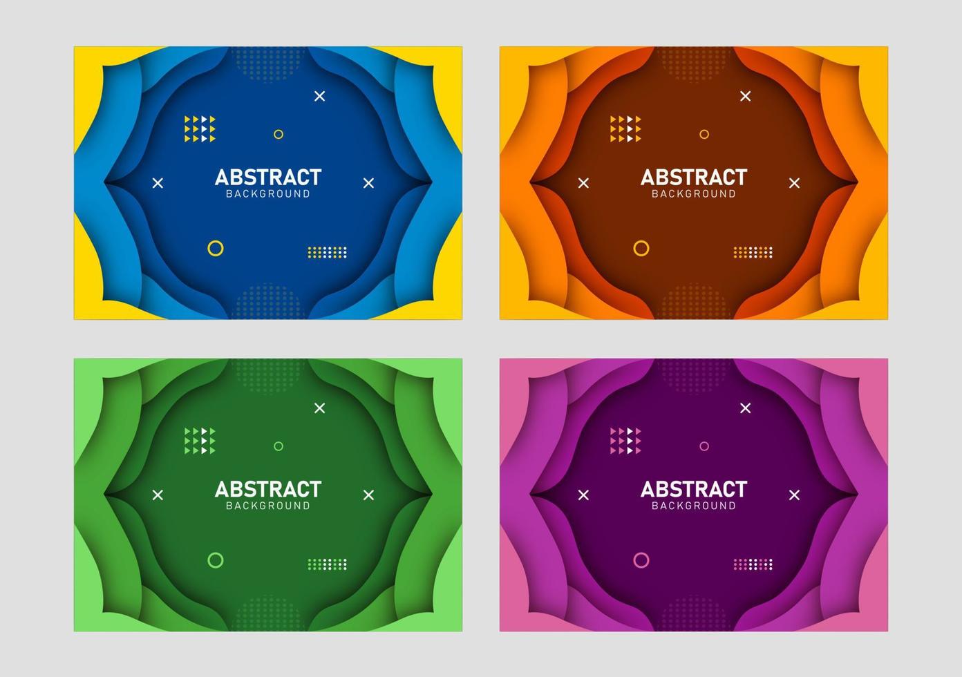 bunter flüssiger und geometrischer hintergrund mit flüssigen verlaufsformen vektor