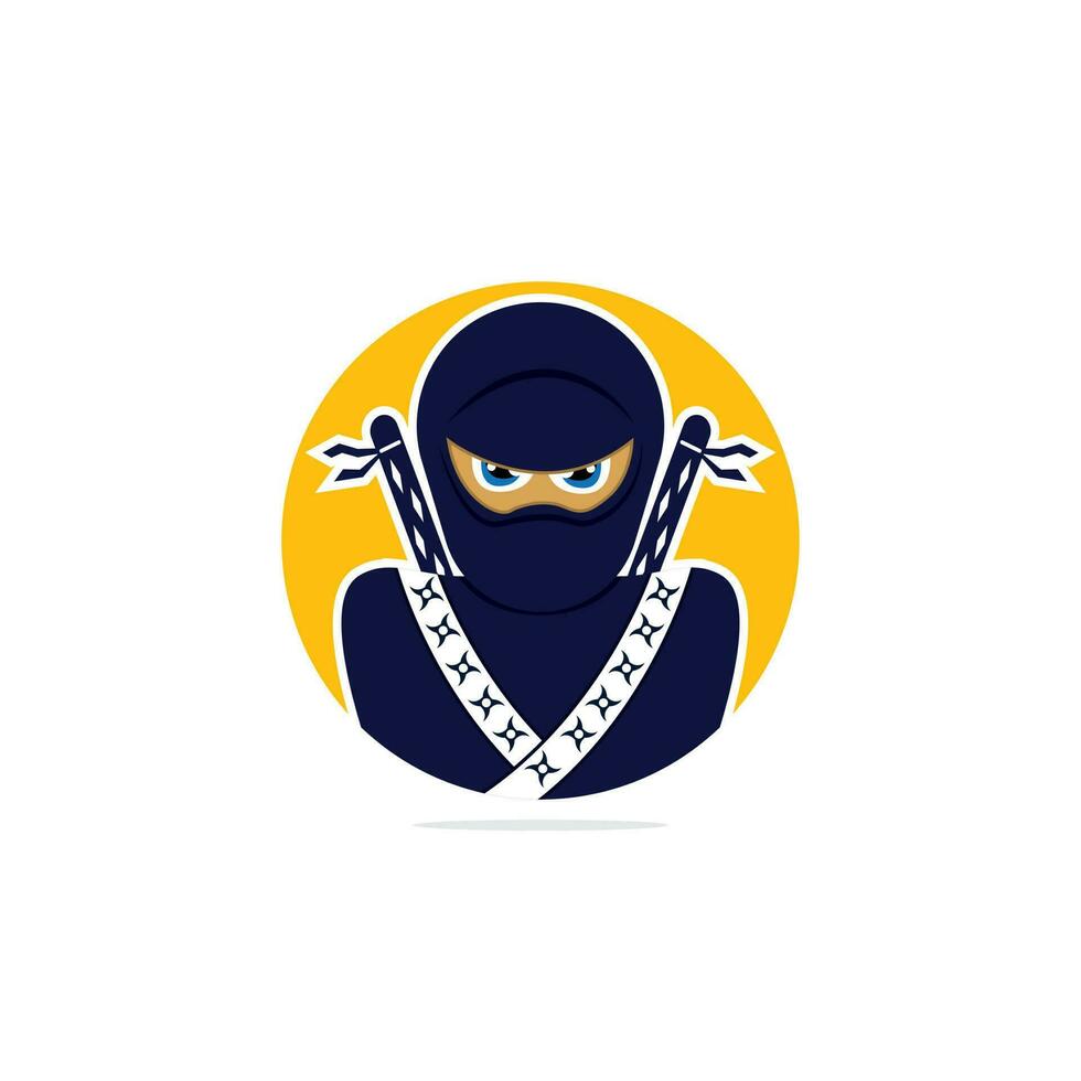 ninja vektor logotyp design mall.