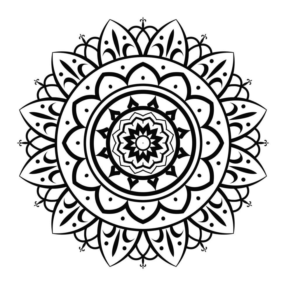 dekorativ mandala design vektor