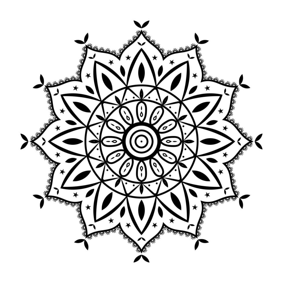 dekorativ mandala design vektor