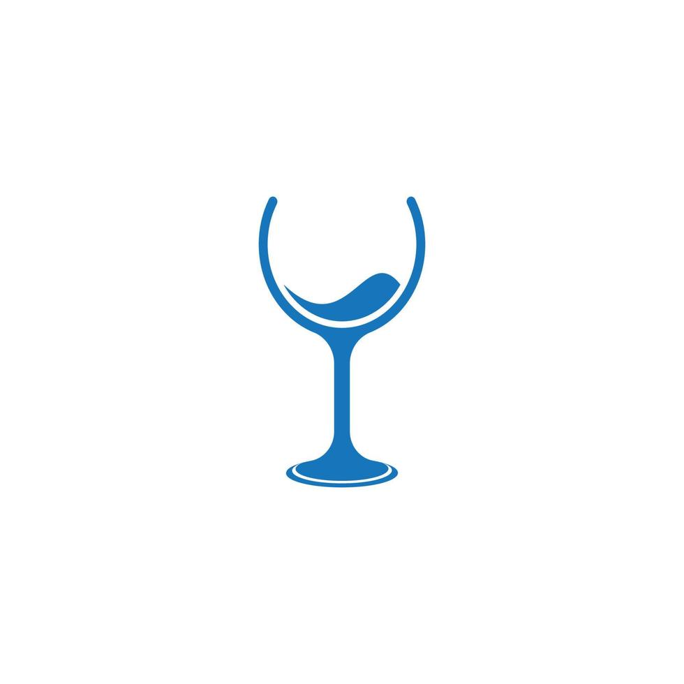 glas vin ikon vektor