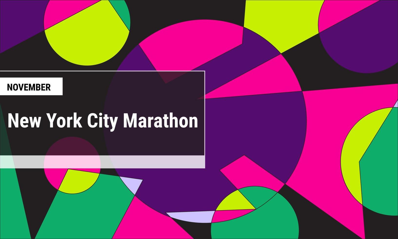 new york city marathon hintergrund. Folge10 vektor