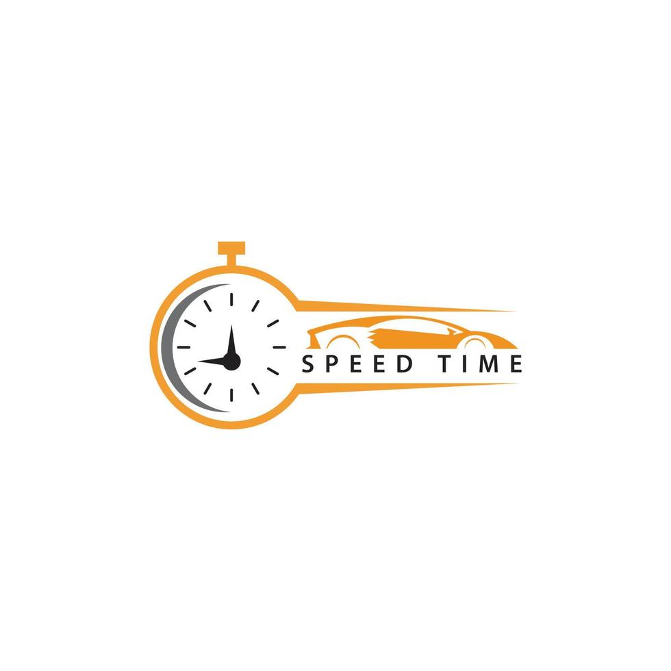 vektor tid hastighet logotyp ikon