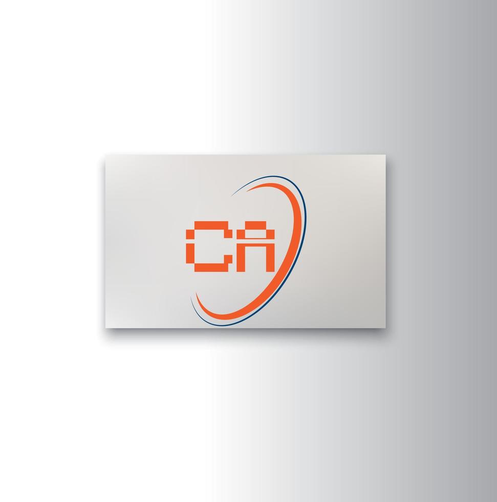 kreativer ca-logo-designvektor vektor