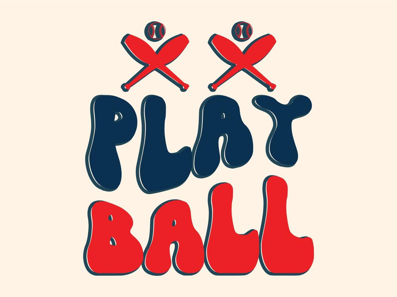 baseboll t-shirt design fil vektor