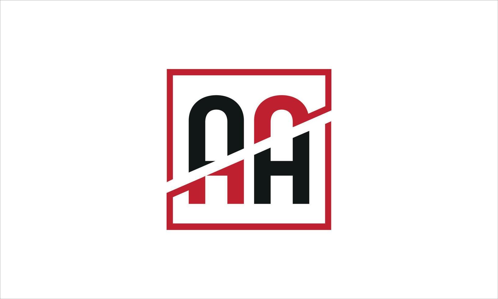 AA-Logo-Design. Anfangsbuchstabe aa-Buchstaben-Logo-Monogramm-Design in schwarzer und roter Farbe mit quadratischer Form. Pro-Vektor vektor