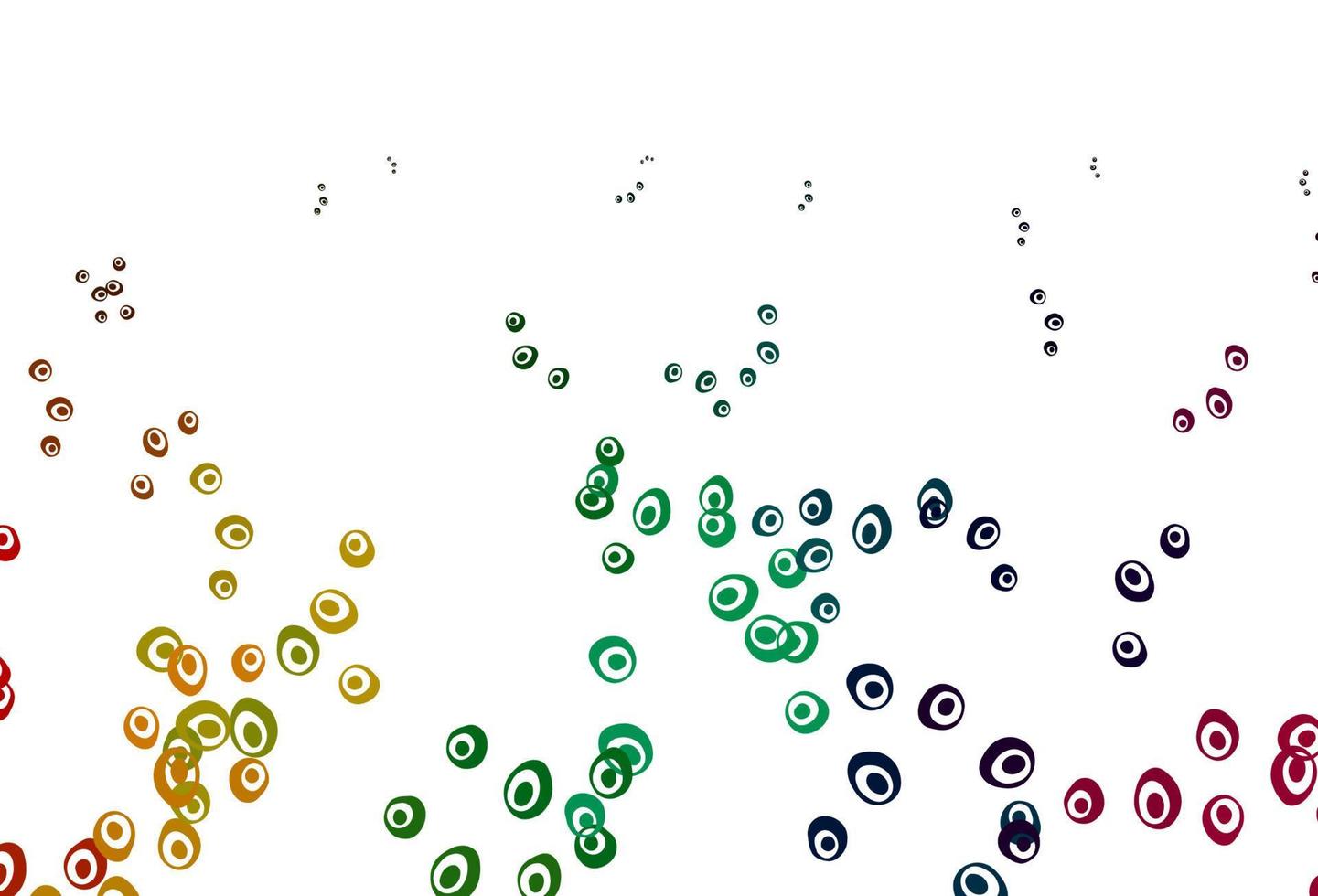 ljus multicolor, regnbåge vektor mönster med sfärer.