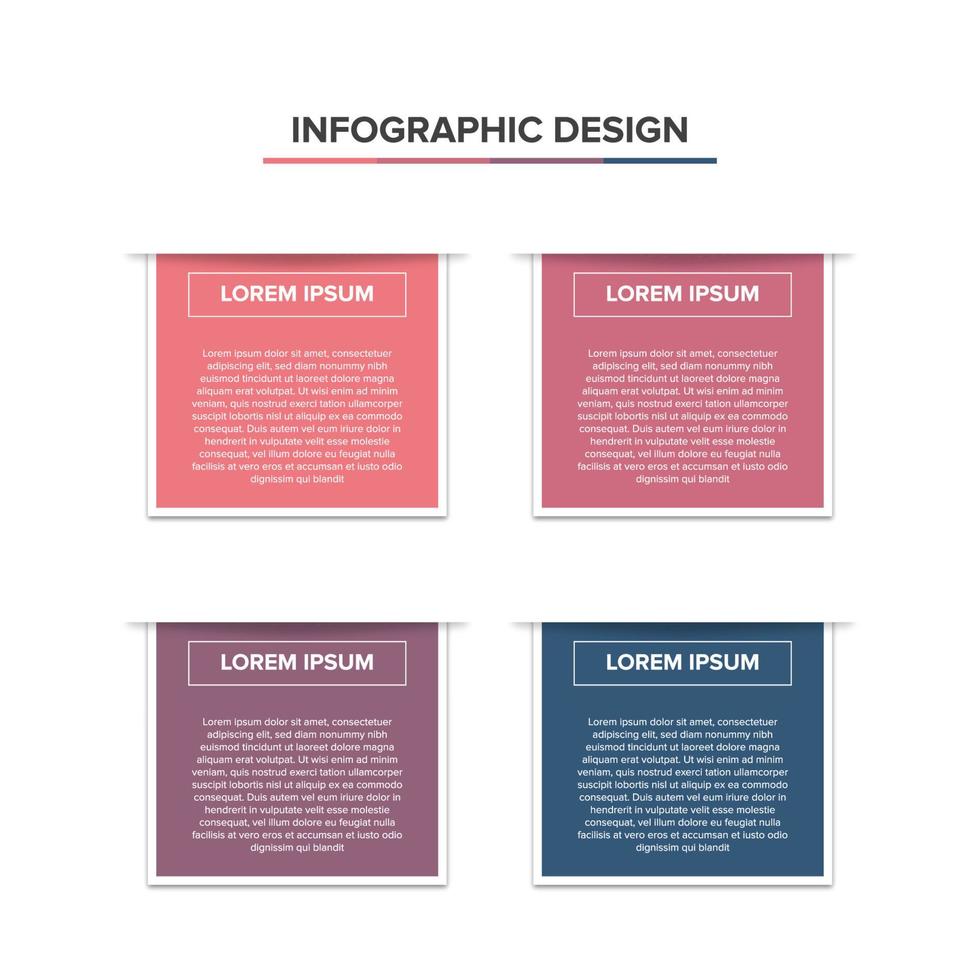 Infografik flache Designvorlage Präsentation elegant vektor