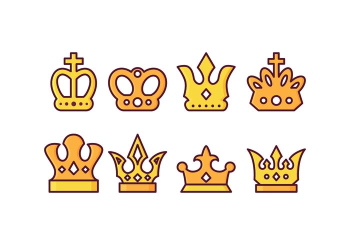 Free british crown vector pack