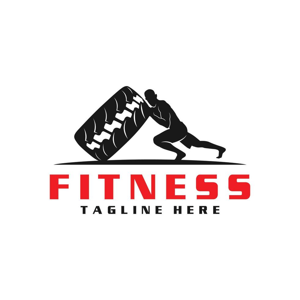 Fitness-Sport-Illustration-Logo-Design vektor