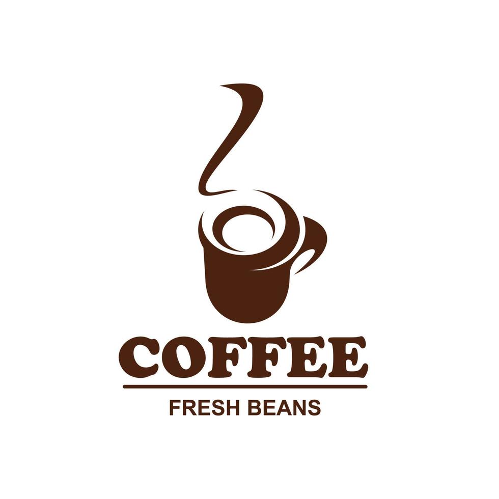vektor coffe kopp ikon för coffee Kafé design