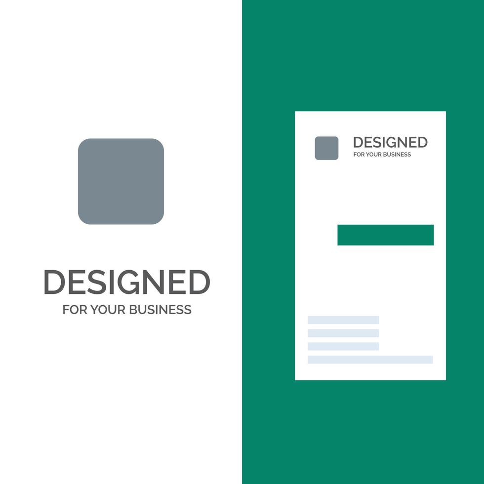 låda kryssruta okontrollerad grå logotyp design och företag kort mall vektor