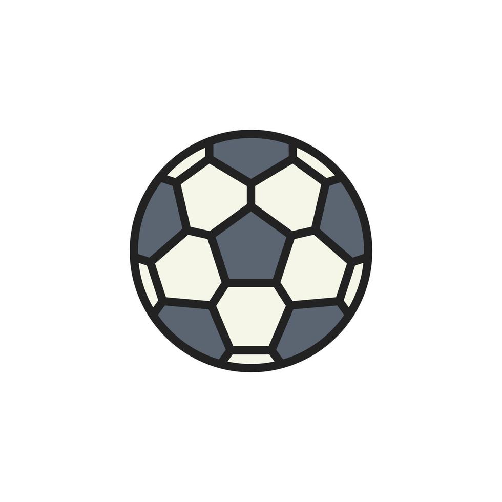 färgrik fotboll boll eller fotboll ikon vektor logotyp symbol mall