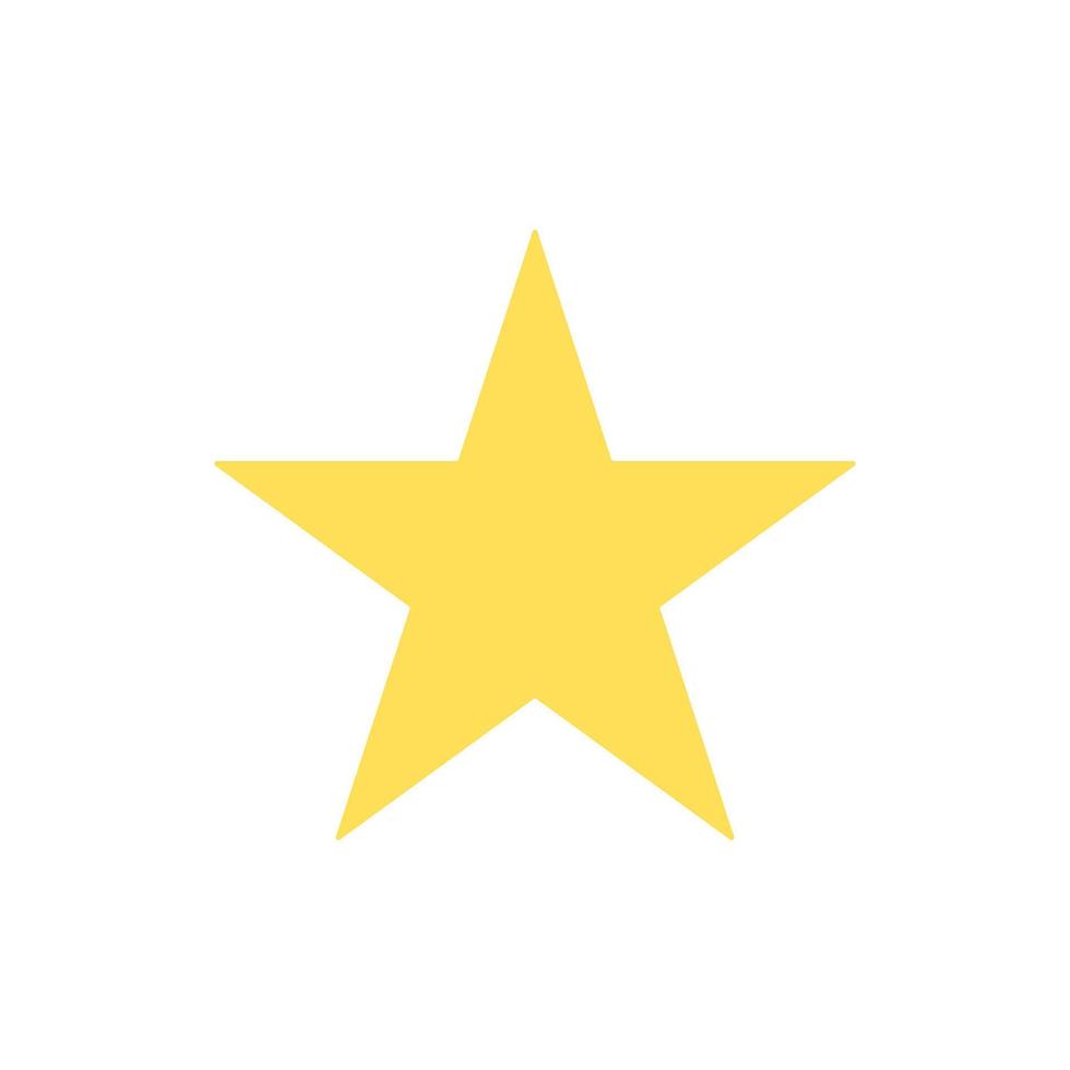 Sternsymbol auf weißem Hintergrund vektor