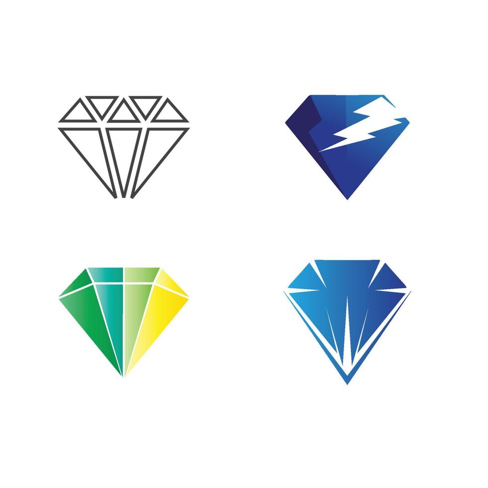 Diamant-Logo-Vorlage vektor