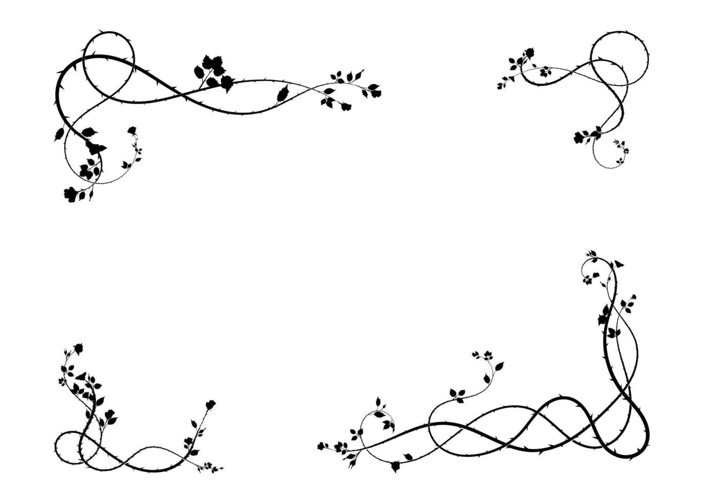 Rahmen aus Rosen, die auf weißem Papierhintergrund weben vektor
