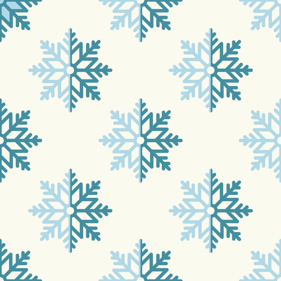 vektor sömlös mönster av platt snöflinga på ljus beige bakgrund för webbplatser, omslag, vykort, webb webbplatser etc. glad jul och Lycklig ny år begrepp