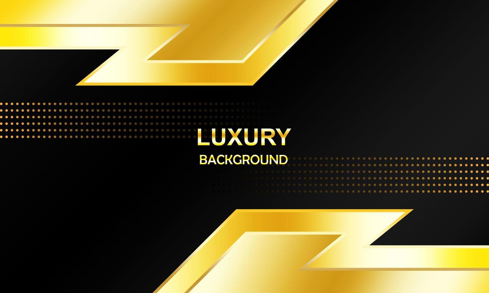 luxushintergrund, goldene pfeillinien mit futuristischem gelb leuchtendem effekt, abstrakter geometrischer designvektor vektor