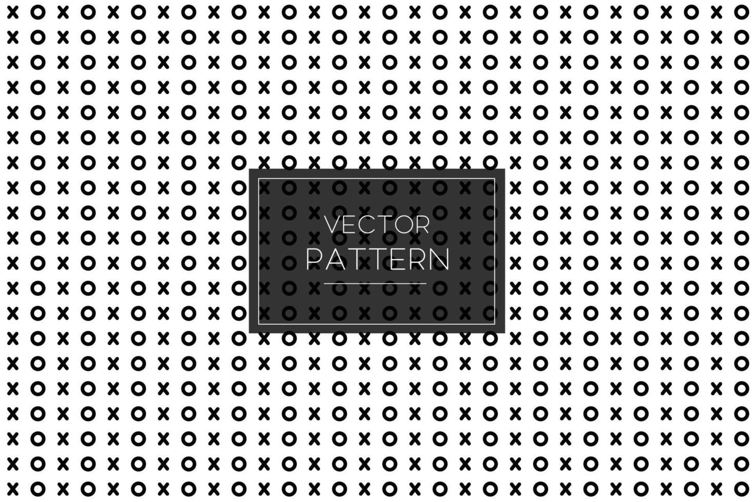 xo Vektor Musterdesign Memphis Linienformen in schwarz-weißem Hintergrund
