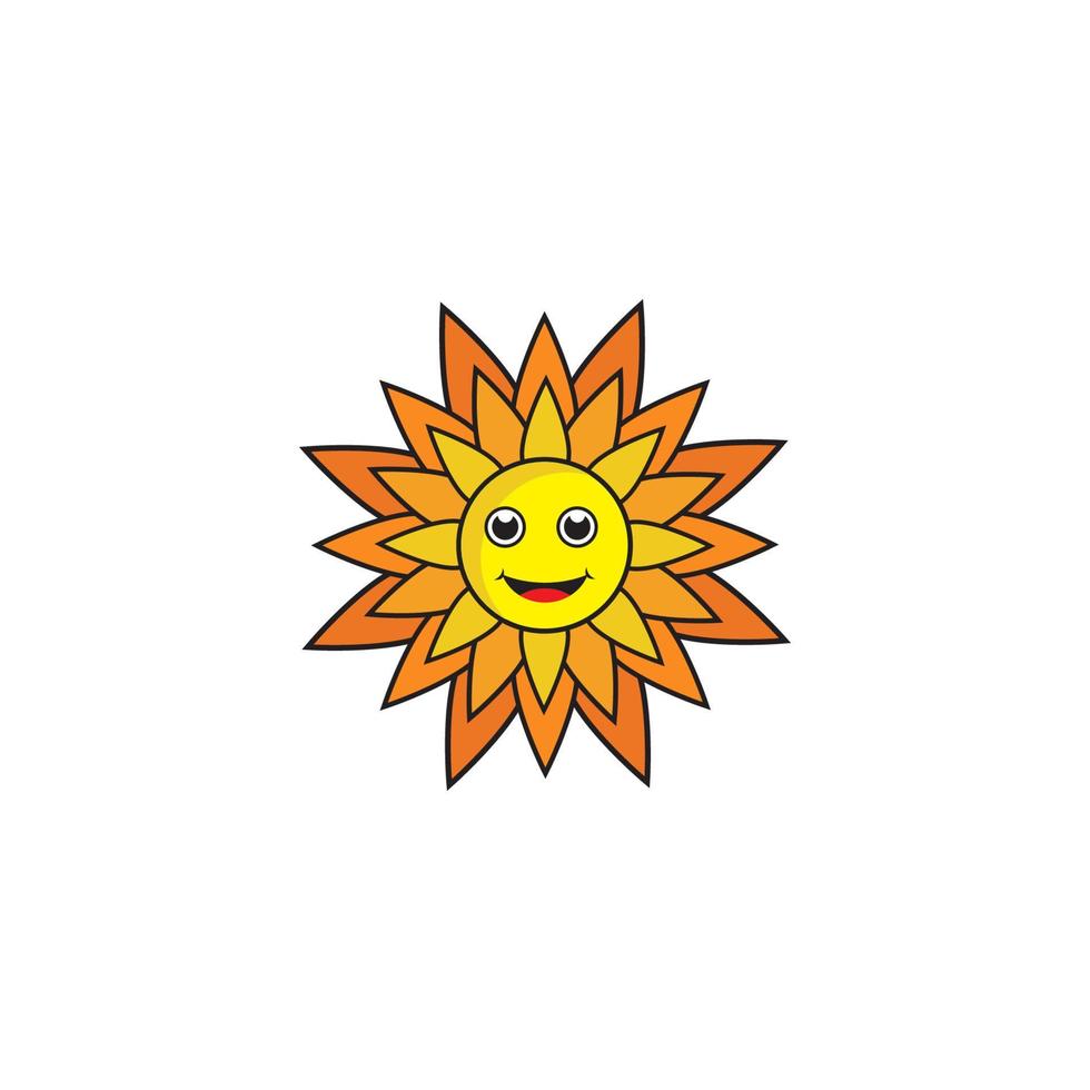 Sonnenblumen-Vektor-Icon-Design vektor