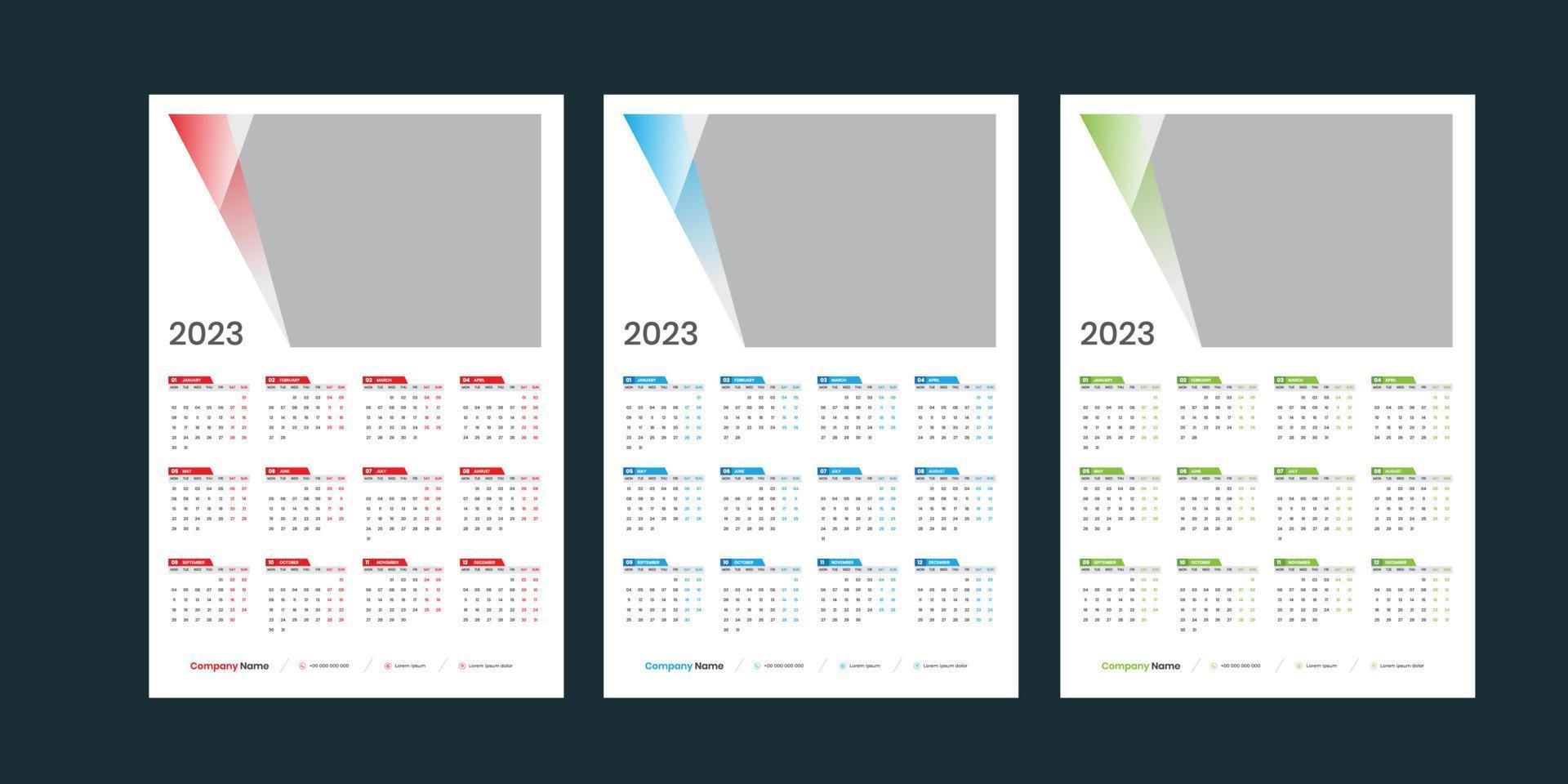 Wandkalender 2023 vektor