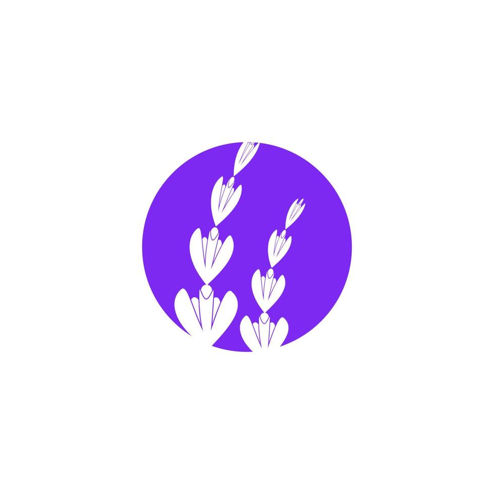 lavendel- blomma vektor ikon illustration