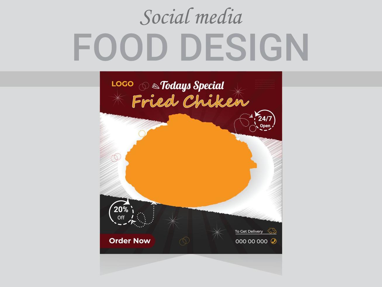 social media posta mat design mall, vektor webb affisch design layout.