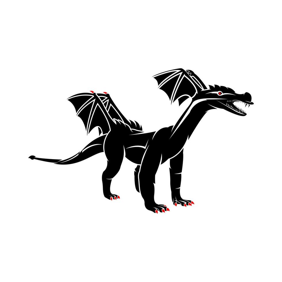 drake silhuett logotyp illustration vektor