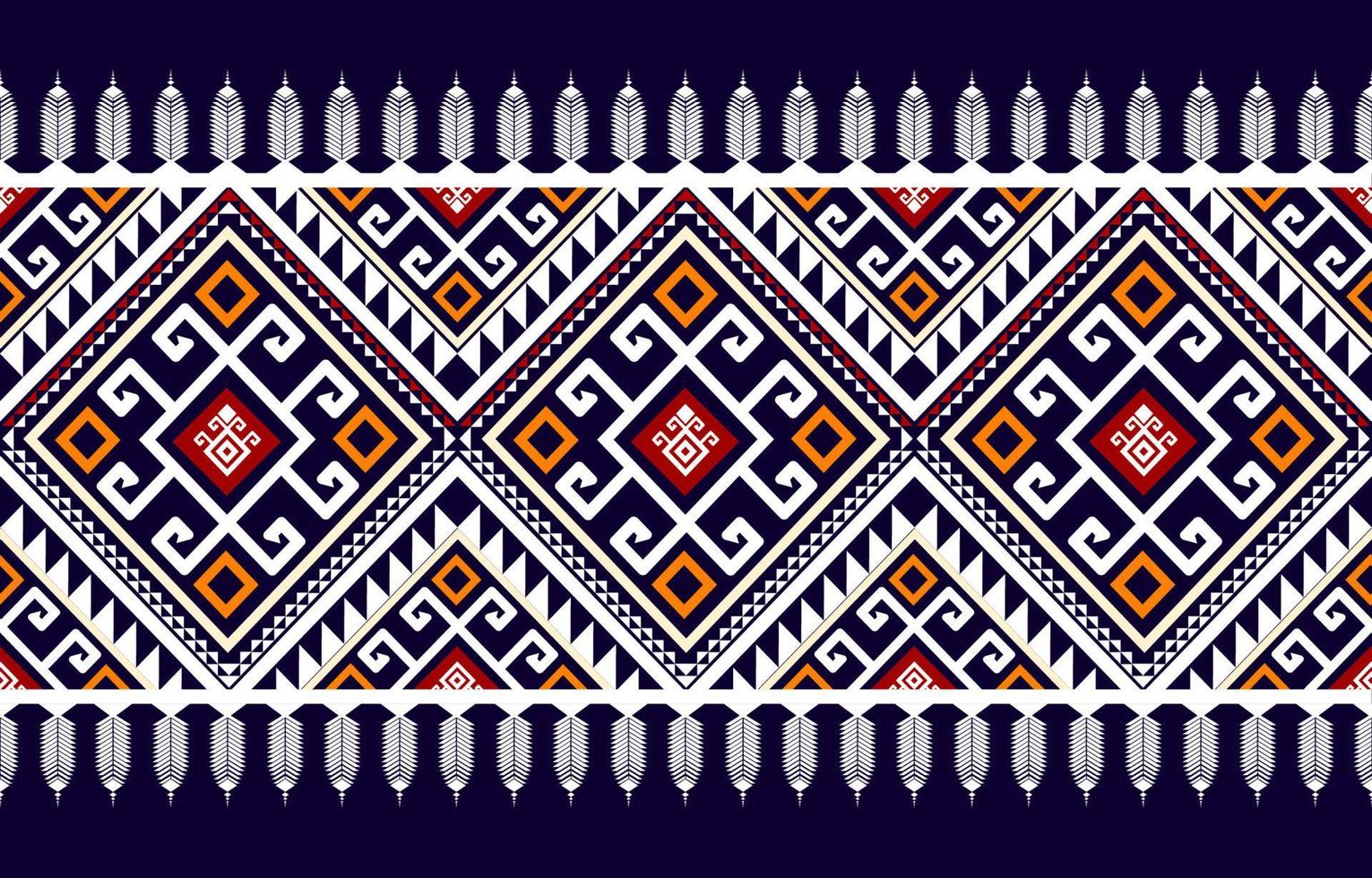 warmer ton abstraktes geometrisches ethnisches muster western, indianer onrental afrika. für teppich, tapeten, kleidung, verpackung, batik, stoff, fliesen, hintergrund, vektorillustration. Stickstil. vektor