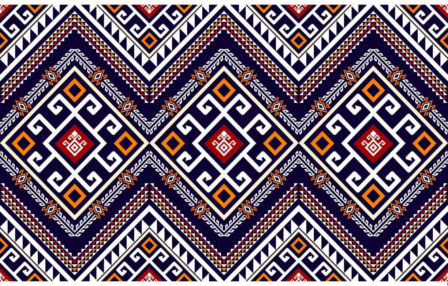 värma tona abstrakt geometrisk etnisk mönster Västra, amerikan indisk uthyrning afrika. för matta, tapeter, kläder, inslagning, batik, tyg, kakel, bakgrund, vektor illustration. broderi stil.