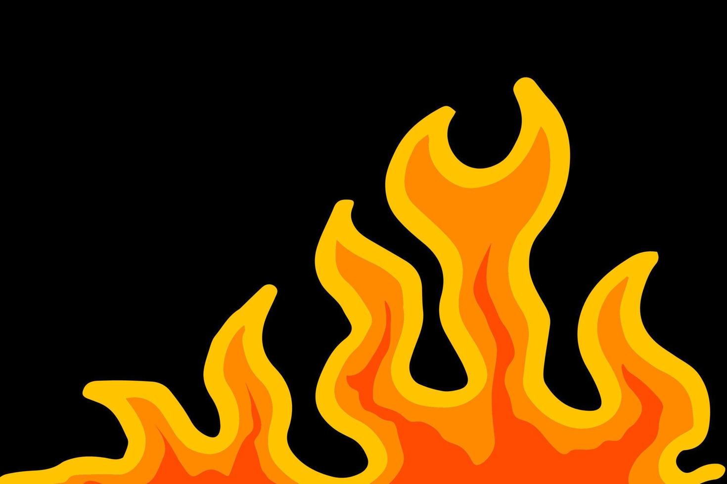 Flamme Hintergrund Vektorgrafiken Illustration Designs vektor