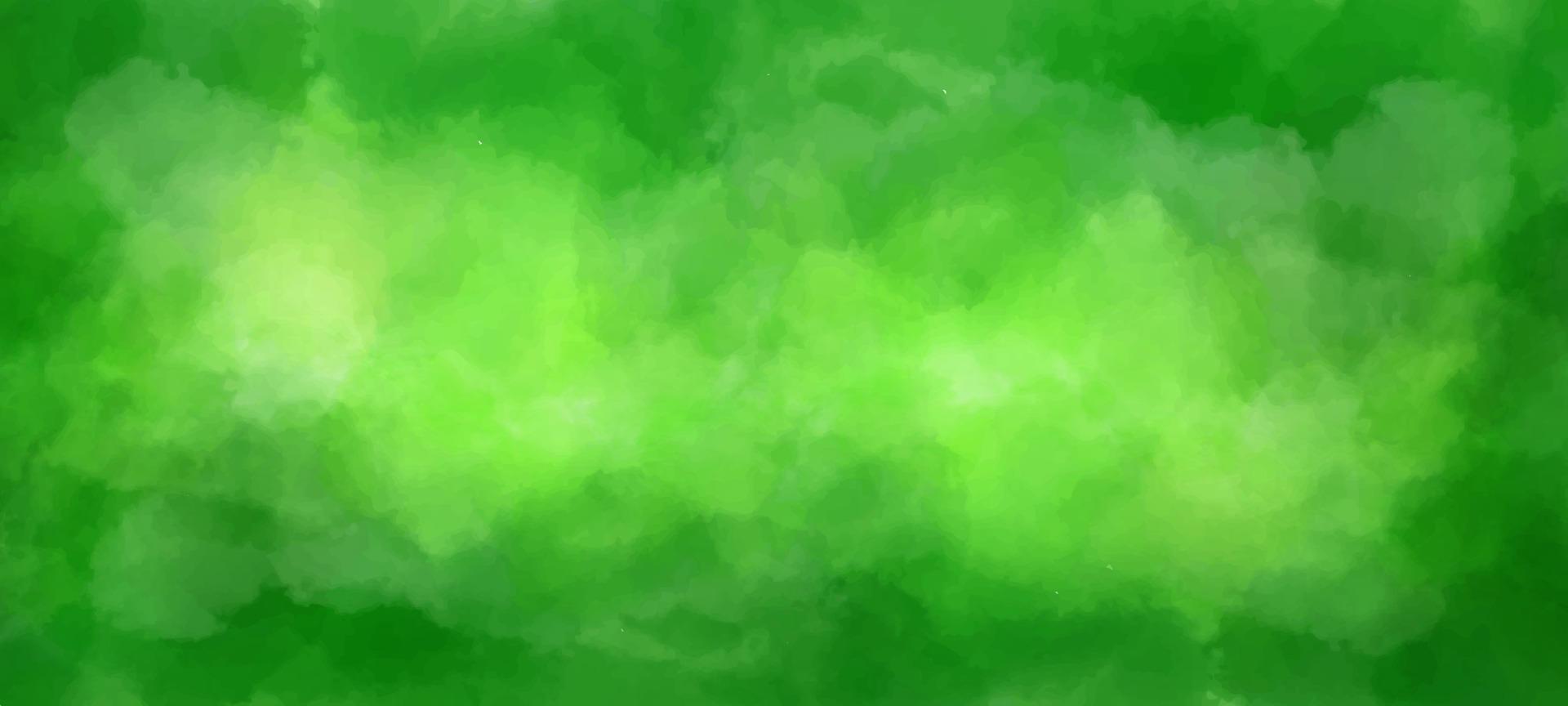 grön vattenfärg texturerad bakgrund vektor