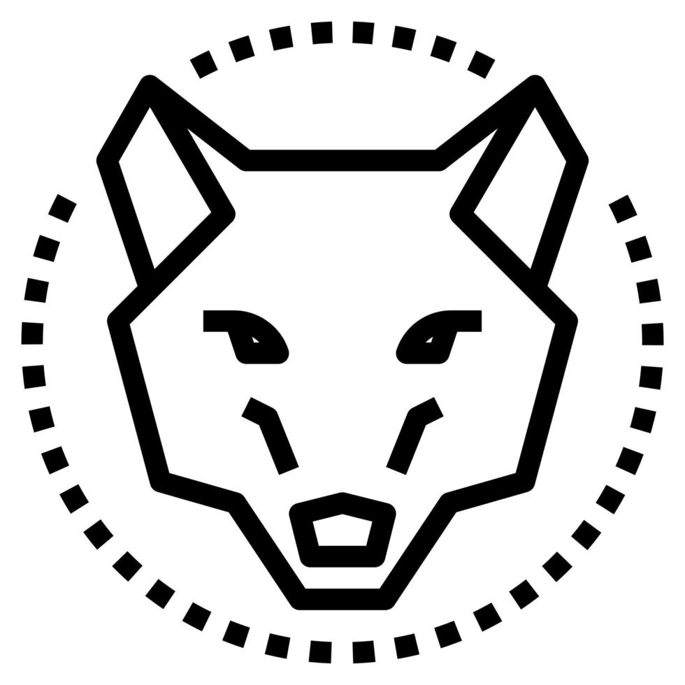 wolf hundekopf fuchs halloween clip art symbol vektor