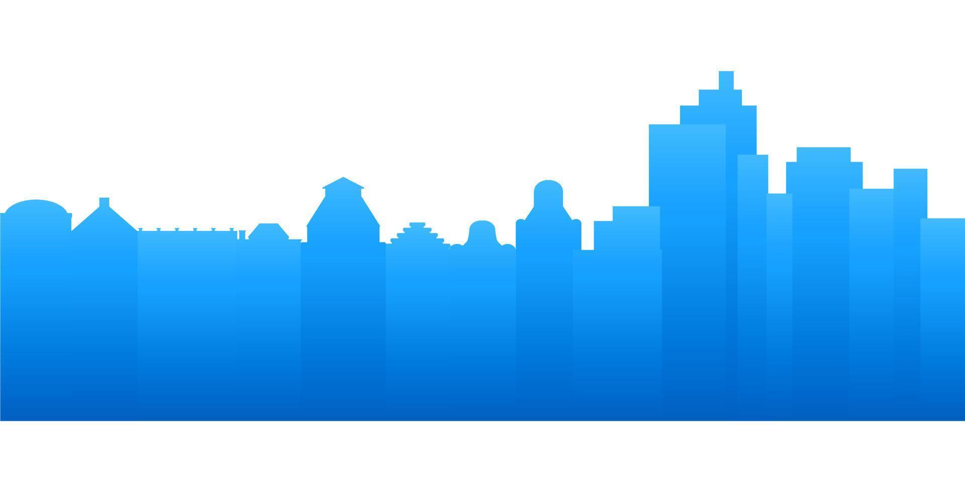 Silhouetten der Stadt. vektor