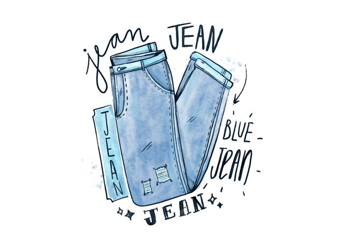 Gratis Blue Jean vektor