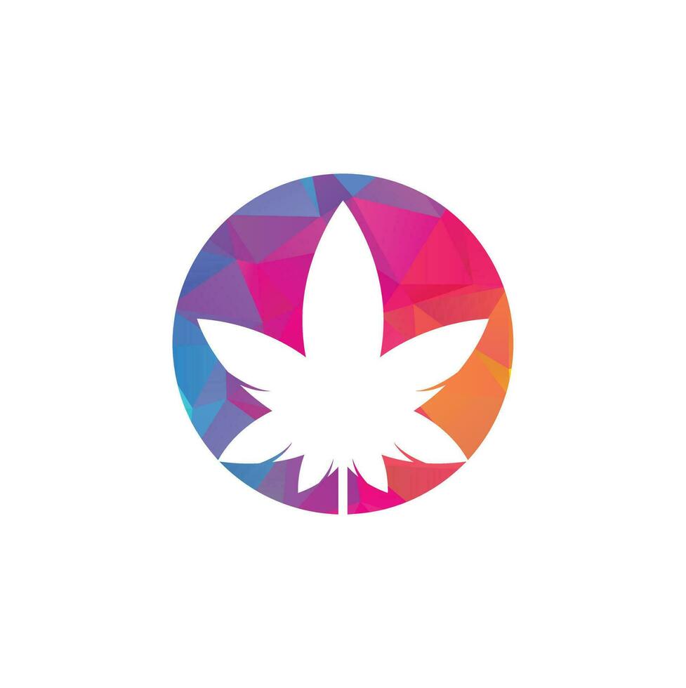 cannabis logotyp design. cannabis blad natur logotyp vektor ikon