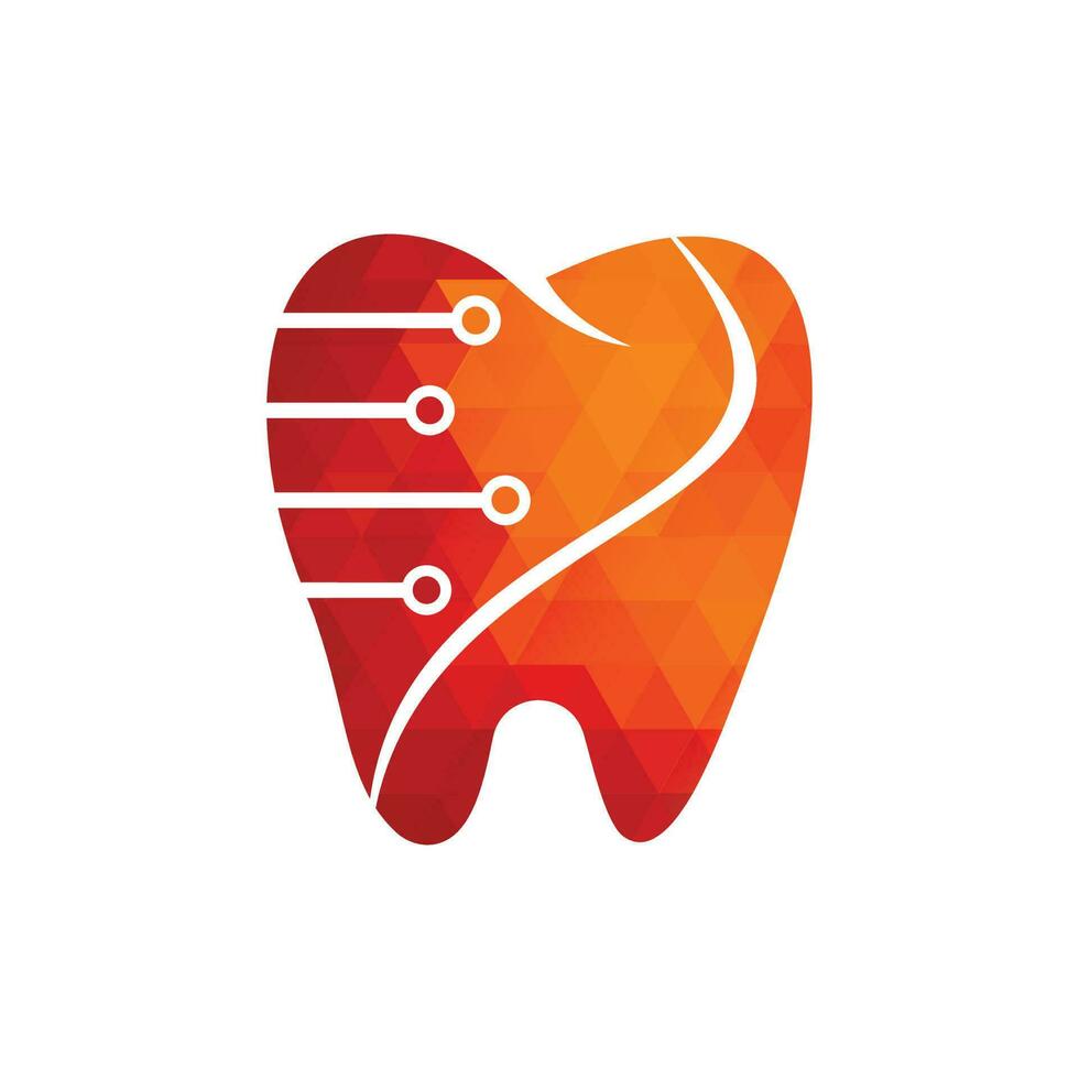 dental teknologi logotyp mönster begrepp vektor, dental logotyp mönster mall. vektor