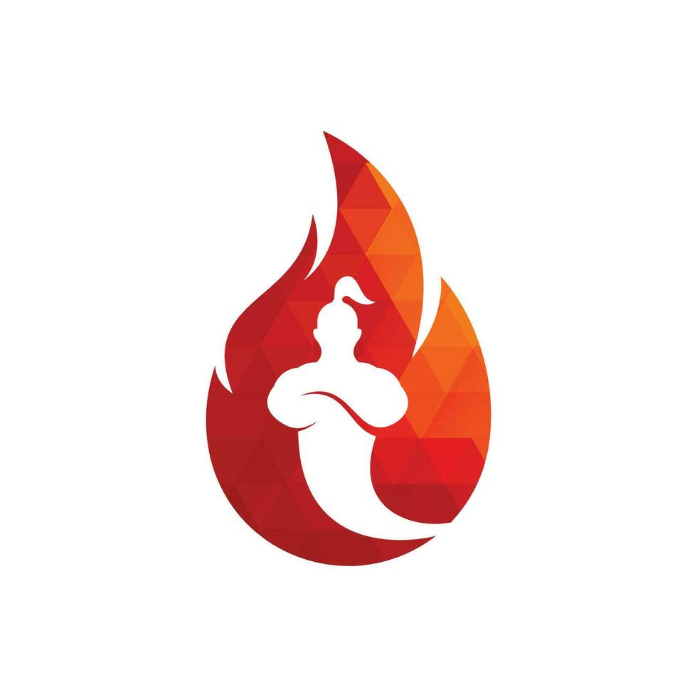 Vorlage für das Design des Feuergeist-Logos. vektor