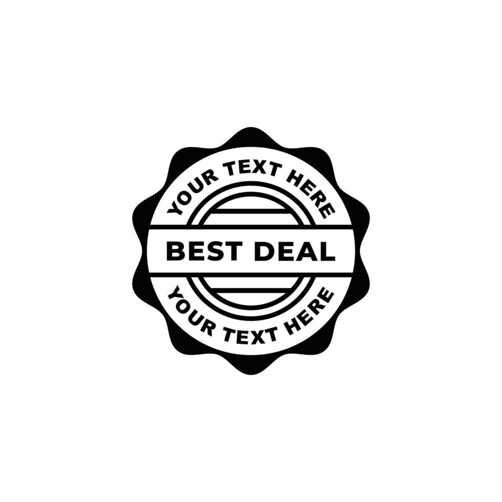 Best Deal Stempel Symbol Vektor Illustration