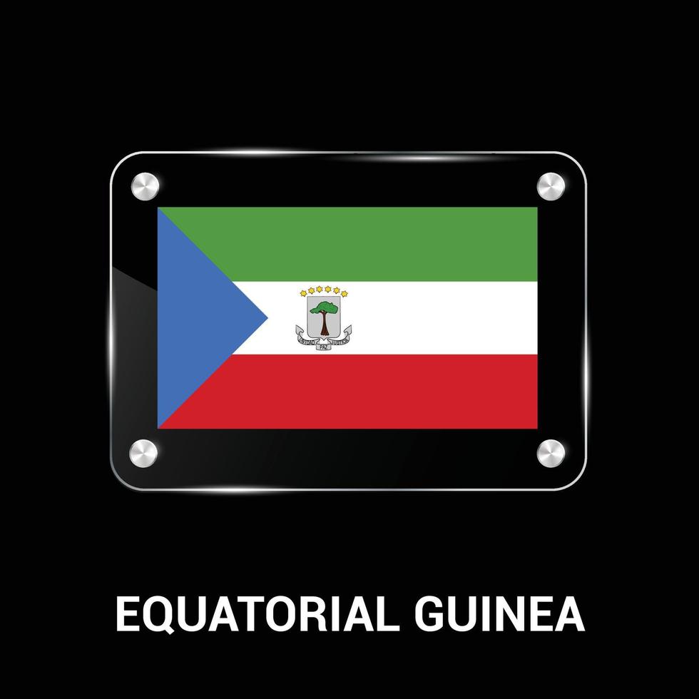 ekvatorial flagga design vektor