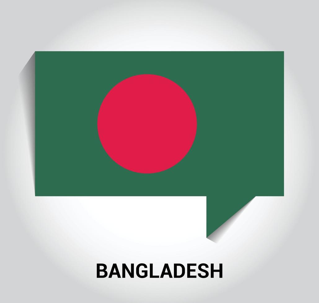 bangladesh flagga design vektor