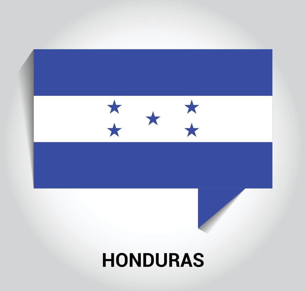 honduras flagga design vektor