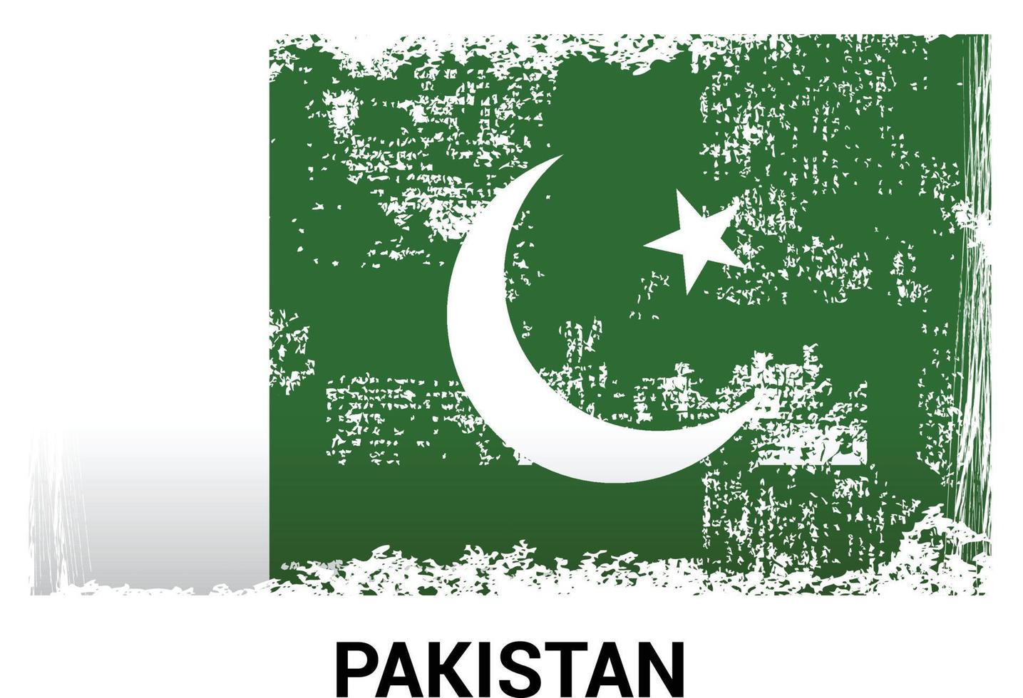 pakistan flaggor design vektor