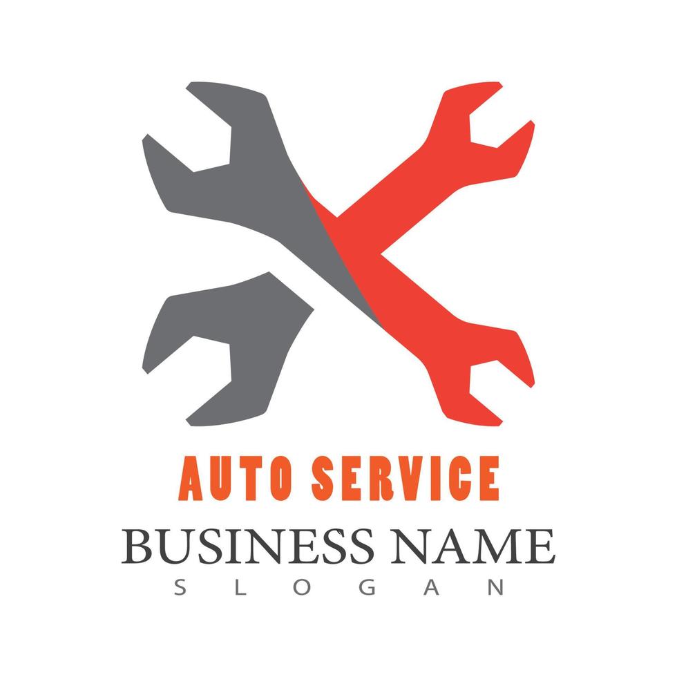 Service-Logo-Vorlage, Vektorgrafik-Design vektor