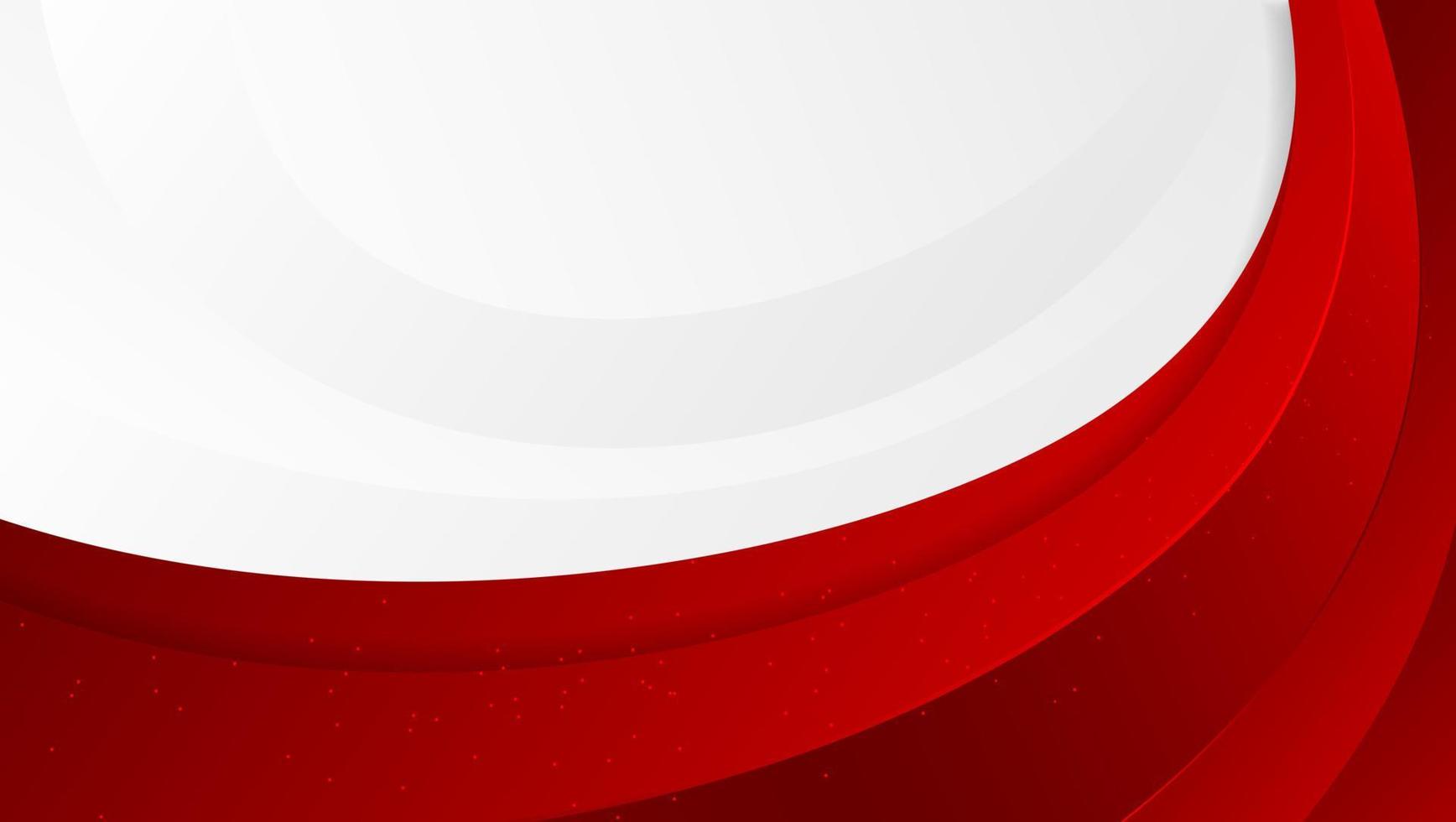 rotes weißes modernes abstraktes Hintergrunddesign vektor