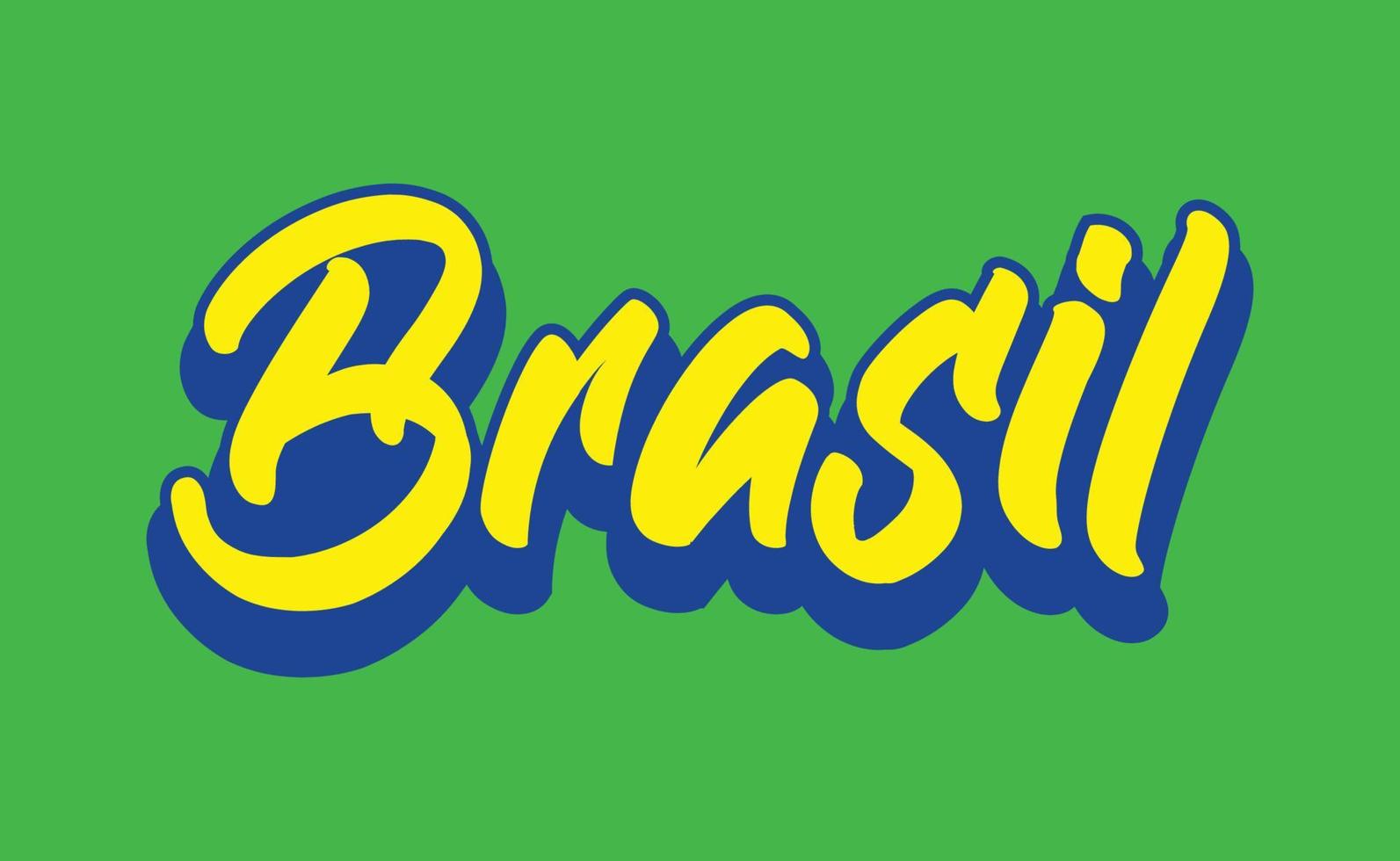 brasilien-banner-design. brasilianische Farben mit Flaggenelementen. vektor