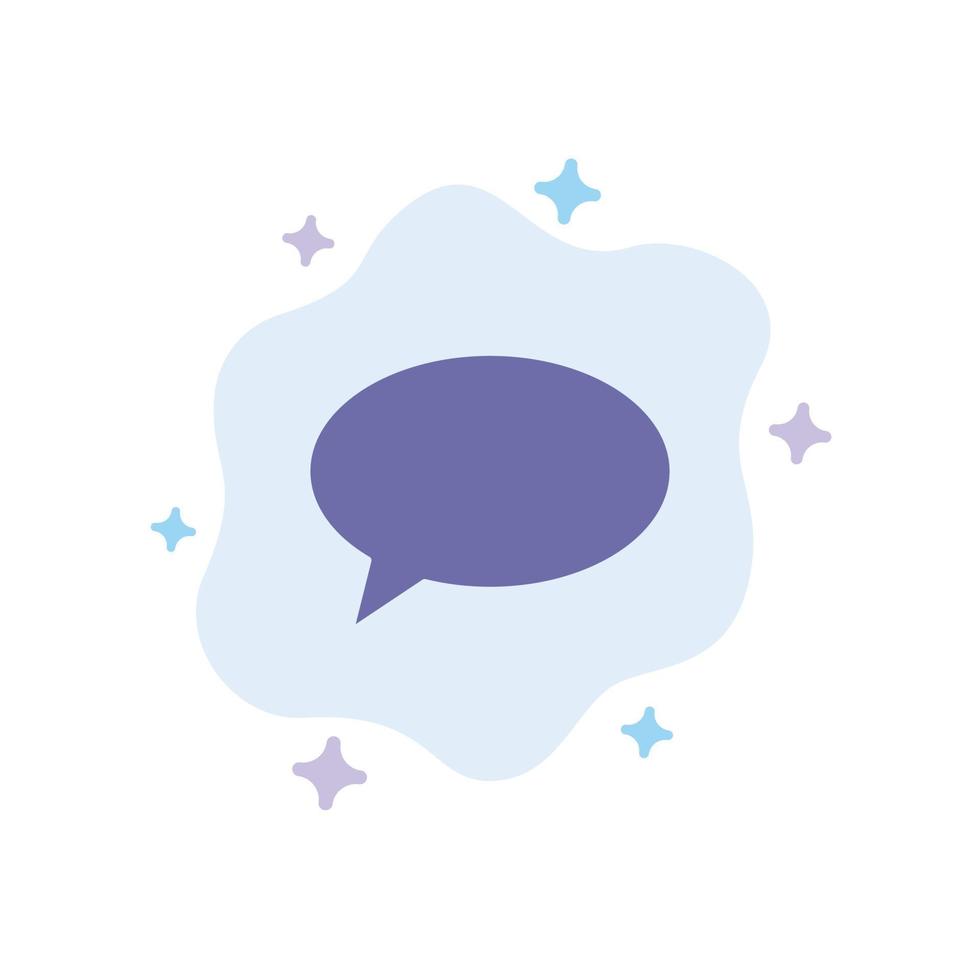 chatt chattar massage post blå ikon på abstrakt moln bakgrund vektor